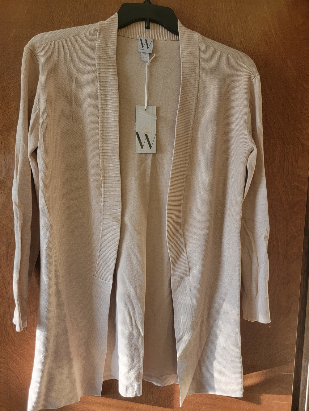 NWT Worthington Women's Cardigan Trio - Burgundy, Gray, Cream - Picture 2 of 7